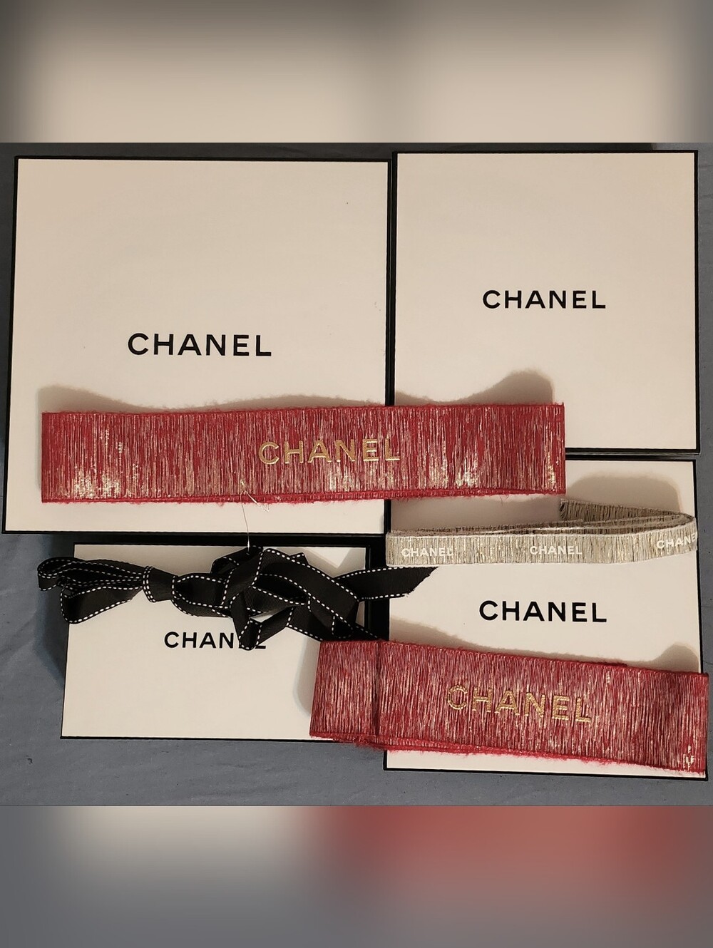 Four Chanel Boxes